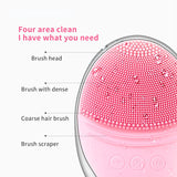 Beauty Tool Manual Face Wash Cleansing Facial Silicone Brush C0362 Pink Sale Soft Blue Set OEM Key Pcs Color Package Face Brush