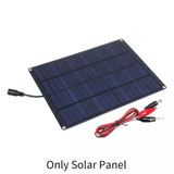 20W Panel with Battery Clip and Controller 18V Monocrystale Cells Outdoor Camping Hiking Solar Car Charger