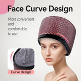 2025 Heat Transfer electric heat cap for deep conditioning Hair Steamer Cap