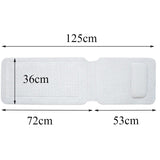 Non Slip BathTub Mat Suction Cup Bath Tub Pillow Long SPA Pillows Neck Cushion Hangable Bathroom Accessories