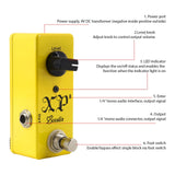 Electric Effects Pedal True Bypass DC 9V 6.35mm Input/Output Interface Guitar XP Booster Effector