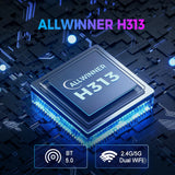 Z1 Android 11 Allwinner H313 Quad Core 2GB 16GB HDMI 2.0 4K HDR 4G 5G WiFi BT5.0 Smart TV Box PK Q96 DQ03 Q2 G96 Stick