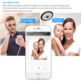 HD 1080P V380 Pro Panoramic WIFI 360 Degree Cam Indoor Smart Home Two Ways Fisheye Lens Security Protection MINI Wireless Camera