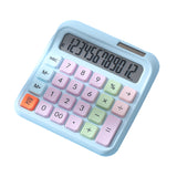 Desktop Calculator 12 Digit Large LCD Display Big Button Calculators Solar Power and Battery Operated Suitable for Office