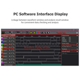 16 Channels Logic Analyzer USB 2.0 Interface 100MHz Sampg Rate Supports PC Software for Timing Judgment and Analysis