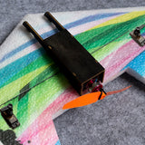 Dancing Wings Hobby E0511 Rainbow Flying V2 RC Airplane 800mm Wingspan Delta Wing Tail-pusher Aircraft KIT