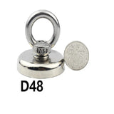 1PC Super Neodymium Pot Fishing Magnets Hoo Round Powerful Magnetic Saage magnet