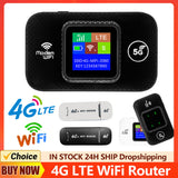 150Mbps 4G LTE Wireless Router Portable WiFi Mobile Hotspot Modem with SIM Card Slot Qualcomm MSM8916 Chip for Home Travel
