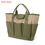 Portable 8 pocket Garden Tool Bag Multi Pocket Tote Garden Handle Tools Organizer Storage Bag Metal Parts Hardware Toolkit Bag