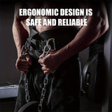 Pull-up Belt, Weighted Fitness Belt With Chain, Double D-ring Weightlifting Belt, Back Support Strap