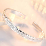 Simple Fashion 999 Sterling Silver Bracelet For Women