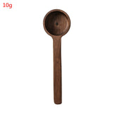 8G/10G Walnut Wooden Measuring Spoon Measuring Scoop Wooden Long Handle Coffee Scoop Coffee Spoon Coffee Bean Tea Measuring Tool