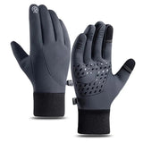 Autumn Winter Outdoor Cycg Water Windproof Thicken Warm Toucreen Shockproof Nonslip Riding Motorbike Gloves Men