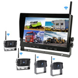 10.1" car reversing aid AHD Wireless Truck DVR Night Vision Reverse Backup Recorder Wifi Camera For Bus Car display