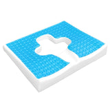 Gel Anti Bedsore Cushion Breathe Freely Fiber Material T Shaped Opening Triangular Slope Design Breathable Chair Pad Car