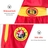 Adult Children Shorts Fight Wushu Sanda Suit for Kids Shirt Training Compeon Muay Thai Bo Uniform