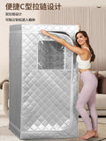 Portable Steam Tent Sauna Box with 3L Steamer, Remote Control, Folding Chair