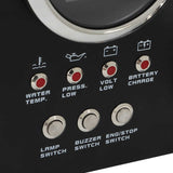 Engine RPM Fuel Level Oil Pressure Water Temp Voltage Meter Dashboard Gauge Set Universal IP67 Waterproof for Auto Car RV