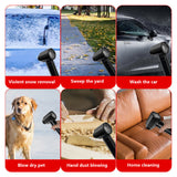 130000RPM Turbo Fan Electric Dust Removal Jet Dry Blower - Cordless Compressed Air Duster for Home and Cars, Rechargeable