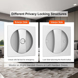 Lock For Bed/Bath Contemporary Privacy Square Pocket Door Hardware