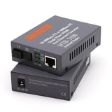 1pair HTB-3100-AB 10/100m 25KM SC Simplex mode Fiber Optic RJ45 Enternet Media Converter Netk fiber optic transceiver