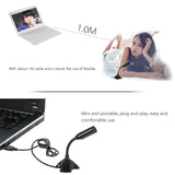 Desktop 360° Adjustable Microphone Support Voice Chatting Recording Mic for PC with a USB port