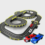 Electric Car Racing Children's Toy Racing Track Set Includes 2 Hand Controllers And 2 Cars Suitable