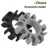 Drumsticks Drumstick Grabber Stick Brush Holder Anti-slip Rubber Drum Rod Holds up to 4 Pairs