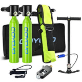 0.5L Mini Scuba Tank Dive Diving Equipment Underwater Breath Device Cyder Oxygen 5-10 Minutes E Set