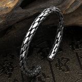 Simple And Personalized Hand-woven Thai Silver Bracelet