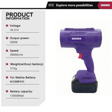 38000RPM Brushless Electric Turbo Blowers Jet Fan 200m/s Violent Car Dryer Handheld Dust Blowing Tool for 18V Battery