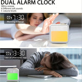 1pc Sunrise Hatch Alarm Clocks For Bedrooms, Digital Loud Alarm Clock For Heavy Sleepers Adults, Kids Dual Alarm Clock With Wake Up Light & Snooze, 6 Scenes Simulation & 6 Soothing Sounds, 10 Colors Sleep Aid Night Light