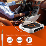 Car mounted A-B repeve CD music player Bluetooth compatible LCD screen USB AUX playback memory function suitable f