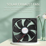 20W Exhaust Air Extractor 6 Inch Mini Ventilator Solar Panel Powered Fan for Dog Chicken House Greenhouse RV
