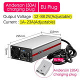 Li-ion Lifepo4 Voltage Current Adjustable Lithium Battery Charger - 1A to 25A for 12V to 84V Batteries.