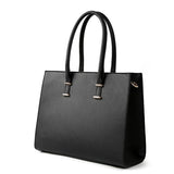 Laptop Women 15.6-Inch Computer Work Leather Handbag Business Office Bag