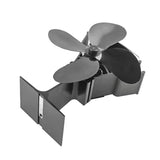 4 Blade Heat Powered Stove Fan Mini Fireplace Fan Log Wood Burner Eco-Fan Quiet Fireplace Fan Heater Efficient Heat Distribution