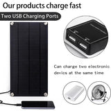 10W Solar Panel Fan Kit USB 5V Output Portable Waterproof Outdoor for Greenhouse Dog Pet House Home Ventilation Equipment Summer