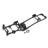 LCG Carbon Fiber Chassis Kit Frame Rail Skid Plate Gearbox Bumper Set For SCX10 1/10 RC Crawler Car DIY Upgrades Replacement