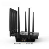 New SUNCOMM SE06 Snapdragon X62 AX1800 4G/5G SMA Antenna Wireless WiFi6 5.8G Hotspot CPE Vpn Mesh 5G sim card Router