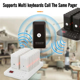Pagers Wireless Calg System Buzzer Restaurant Bar 16 Pager Receiver with 1 Keypad Transmitter Guest Paging Cafe Coaster