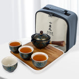 360 Rotation Maker and Infuser Porcelain Chinese fu Set wers Exquisite Shape Ceramic Tea Cup for Puer