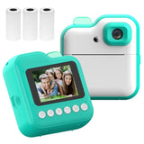 Q6 Kids Camera Instant Thermal 2.4 Inch Screen Photo Printer 48MP 32GB Card with RGB Light Video Recording Printing