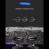 Waterproof DVR 2K+1080P Dual Dash Cam Night Vision HD Motorcycle Driving Recorder WiFi GPS Navigation 3.0 inch screen