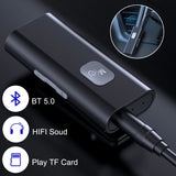 Bluetooth 5.0 Receiver Wireless Audio Adapter 3.5mm AV/AUX Jack For PC Headphone Car Reciever Handsfree Support TF Card