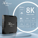 X96Max Ultra TV Android 11 4GB 64GB S905X4 HD 8K BT4,0 2.4G&5G Double Wifi Media Player Set Top Box
