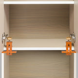 Cabinet Door Mounting Jig, Support Arm&Clamp, Aluminum Alloy Body Tool for Instalg Cabinets with Face Frame or Frameless
