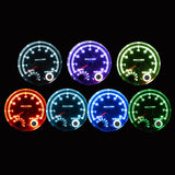 7 Led Colors Background Light 3.75'' Car Universal Black Tachometer Gauge Blue Inter Shift light