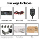 ABBREE AR-2520 25W Mobie Air 108-520MHz Full Band 999 Channels Amateur GPS Car Radio Station with Mic