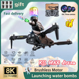 Drones 2024 New K11 Max Brushless Motor Mini Drone Professional 8K Three Camera Aerial Obstacle Avoidance RC Quadcopter Toys